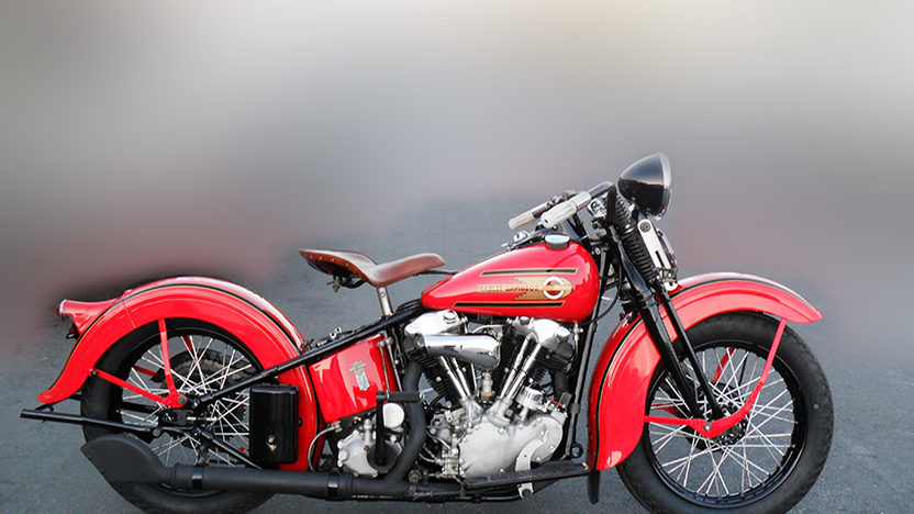 1937 Harley  Davidson  EL Knucklehead  Mecum Las Vegas 2014 